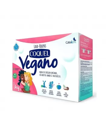 Lava Roupas Pó Coquel Vegano 800ml