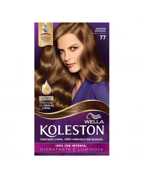 Tinta De Cabelo Koleston Marrom Dourado 77