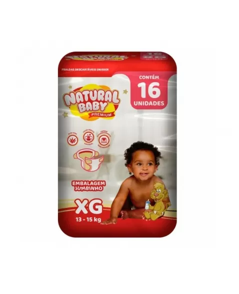 FRALDA NAT BABY PREMIUM JUMBINHO XG C/16