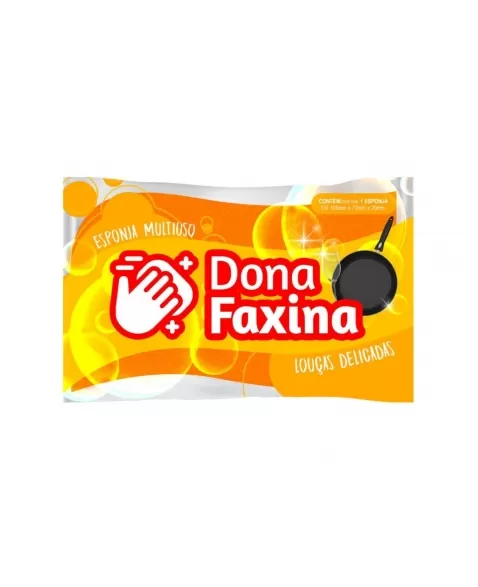 ESPONJA MULTIUSO DONA FAXINA LOUCAS DELICADAS C/1