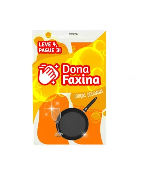 ESPONJA MULTIUSO DONA FAXINA LOUCAS DELICADAS L4 P3