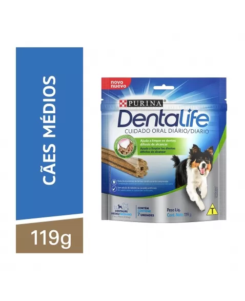 Petisco Dentalife Purina Cães Raças Médias 119G