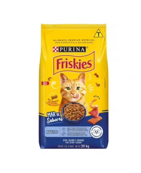 Ração Seca Para Gatos Friskies Mar Sabores 20Kg