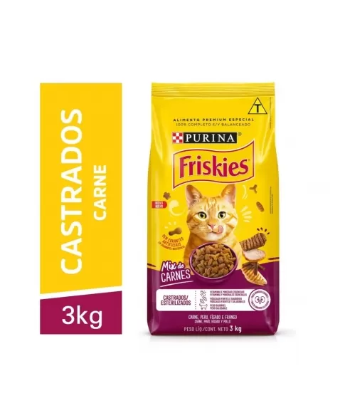 FRISKIES MIX CARNE CASTRADO 3KG