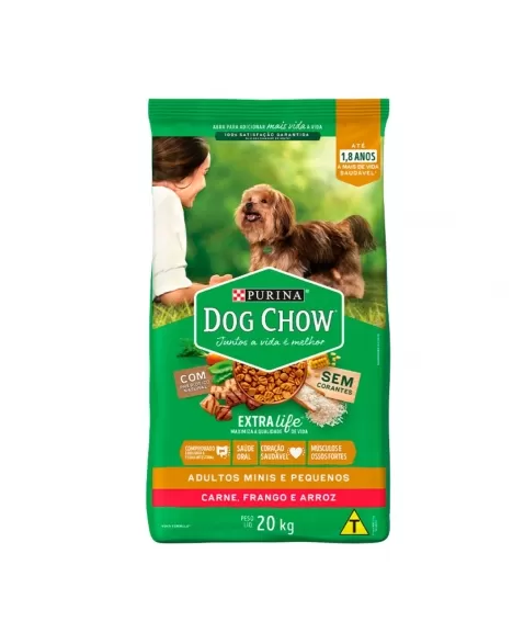 DOG CHOW AD EX.LIFE RAÇAS MIN.PEQ CARN.FR/ARR 20KG