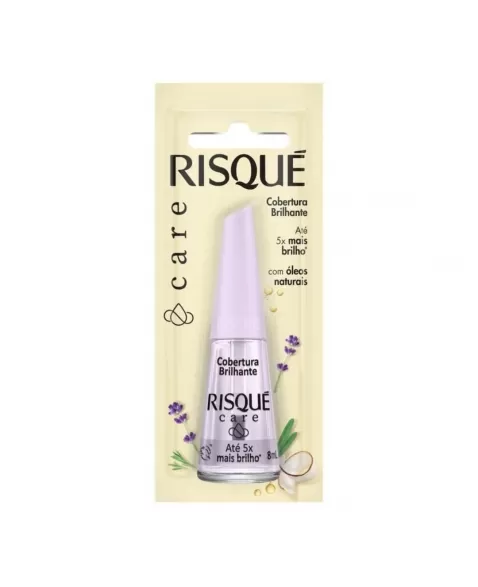 Cobertura Risqué Brilhante Care 8ml Blister - Caixa com 6 unidades