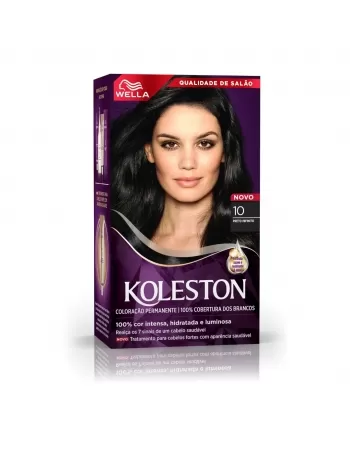 Tinta De Cabelo Koleston 10 Preto Infinito Noites Iluminadas