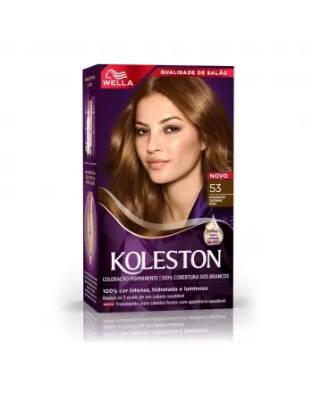 Tinta De Cabelo Koleston 53 Entardecer Castanho Ouro