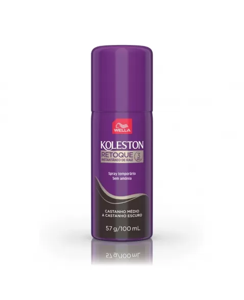 Retoque Instantâneo Spray Koleston Castanho Escuro 100Ml