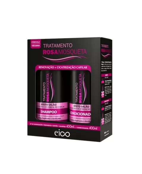 KIT EICO SH 450ML+COND 400ML ROSA MOSQUETA