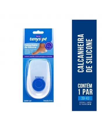 Calcanheira de Silicone Tenys Pé Tamanho 39 a 43 com 1 par