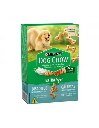 Biscoito Dog Chow Filhote Frango e Leite 500g