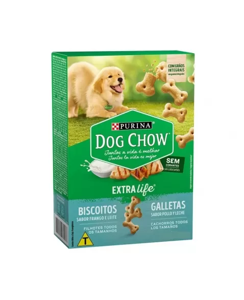 DOG CHOW BISCOITO FILHOTE TDM FRANGO E LITE 500G