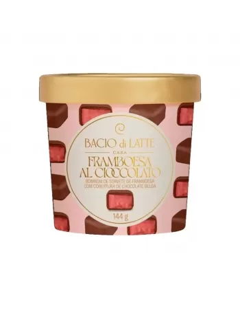 Bombom de Soverte Bacio di Latte Framboesa 144g