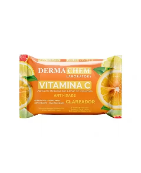 LENCO DEMAQUILANTE DERMACHEM VITAMINA C 25UN