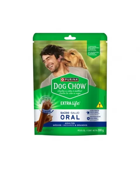 DOG CHOW ORAL RAÇAS MED/GR 200G