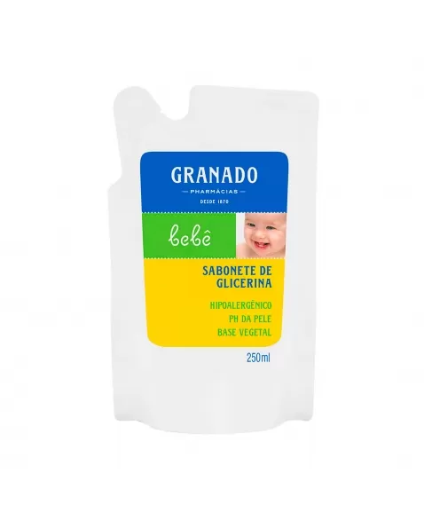 Refil Sabonete Líquido Bebê Glicerina Tradicional Granado 250Ml