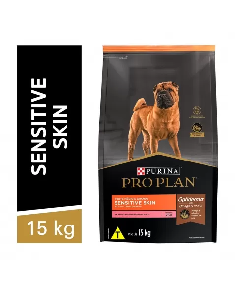 Ração Seca Proplan Dog Adult Sensitive Skin 15 Kg