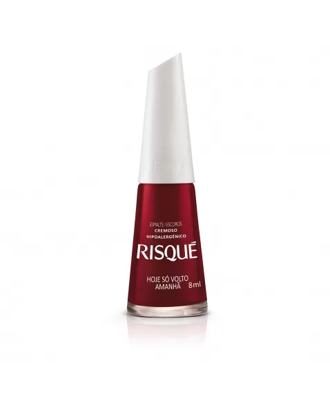 Esmalte Risqué Escuro Cremoso Hoje Só Volto Amanhã 8Ml - Caixa Com 6 Unidades Nu