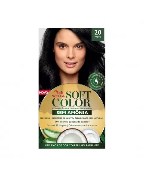 Tinta De Cabelo Soft Color Preto 20