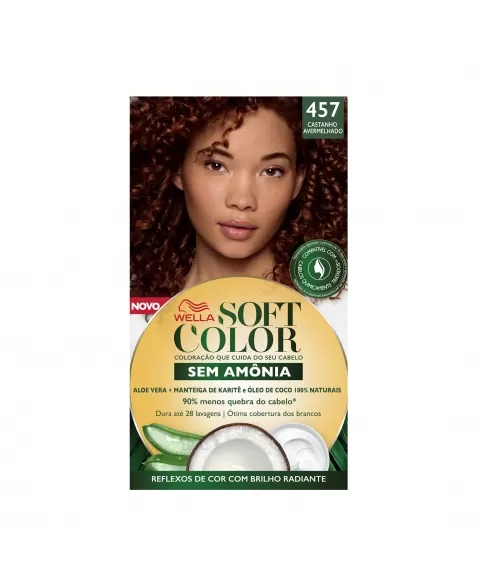 Tinta De Cabelo Soft Color Castanho Avermelhado 457