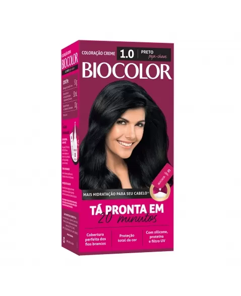 Tintura/Coloração Biocolor Mini Kit Preto Fundamental 1.0