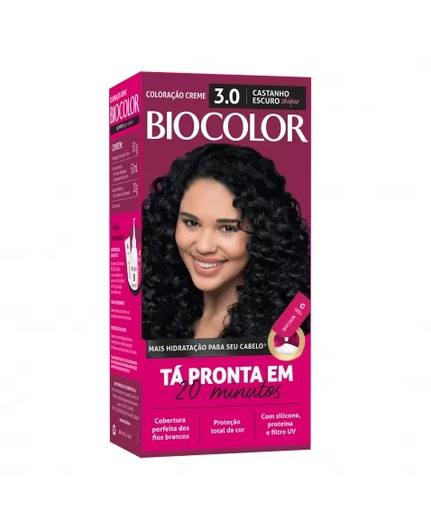 Tintura/Coloração Biocolor Mini Kit Castanho Escuro Chic 3.0