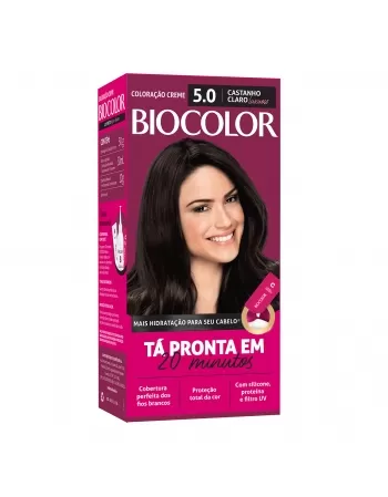 Tintura/Coloração Biocolor Mini Kit Castanho Claro Luxuoso 5.0