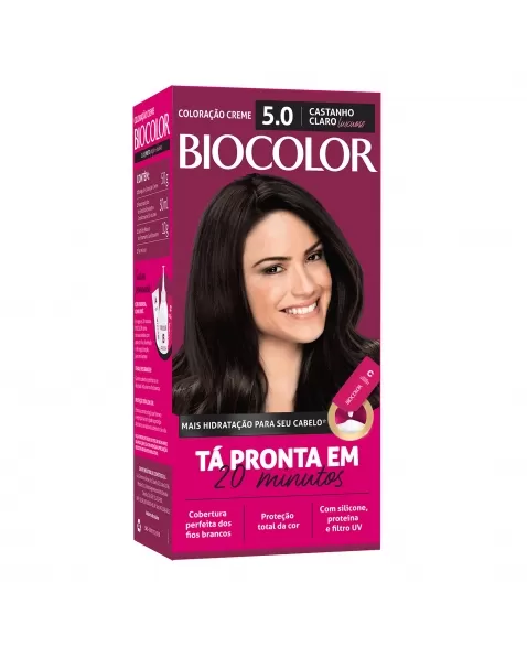 Tintura/Coloração Biocolor Mini Kit Castanho Claro Luxuoso 5.0