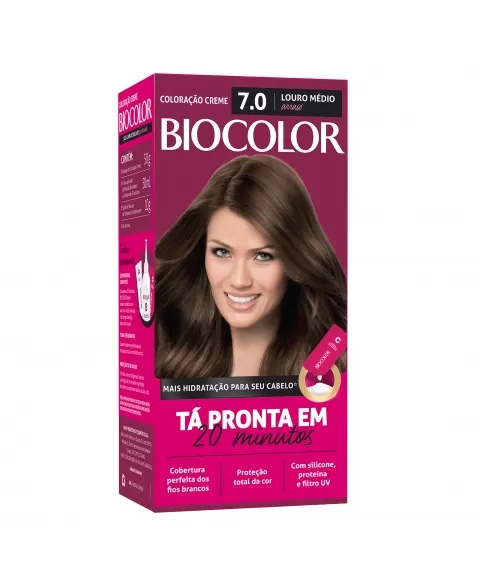 Tintura/Coloração Biocolor Mini Kit Louro Arraso 7.0