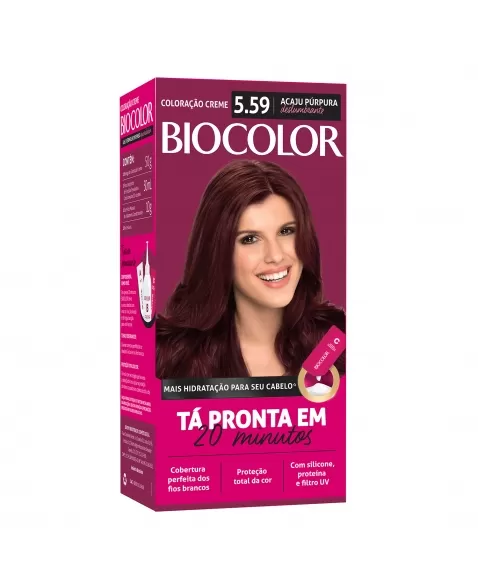 Tintura/Coloração Biocolor Mini Kit Acaju Púrpura Deslumbrante 5.59