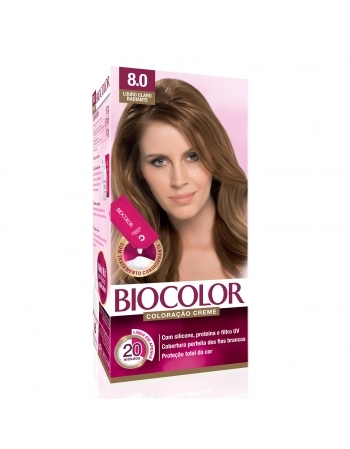 Tintura/Coloração Biocolor Mini Kit Louro Claro Radiante 8.0