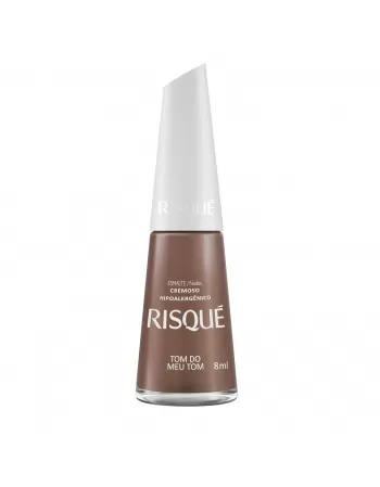 Esmalte Risqué Nude Cremoso Tom Do Meu Tom 8Ml - Caixa Com 6 Unidades Nu