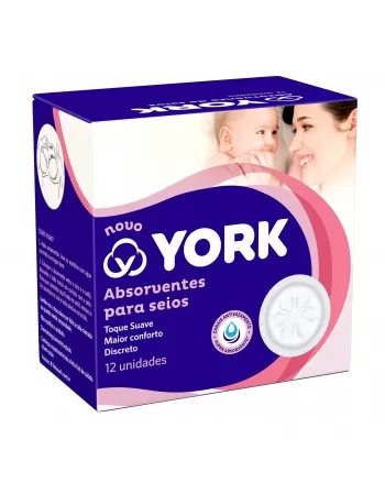 Absorventes Para Seios York 12 Unidades