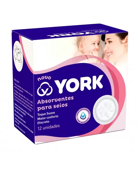 Absorventes Para Seios York 12 Unidades