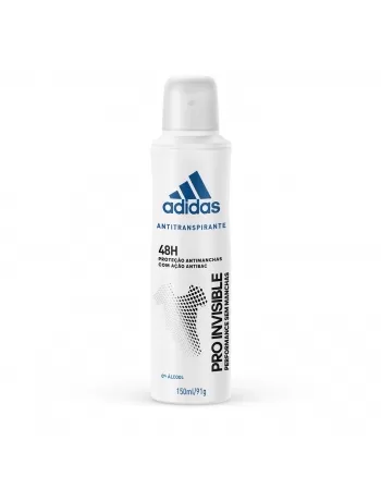 Desodorante Aerossol Antitranspirante Adidas Feminino Pro Invisible 150Ml