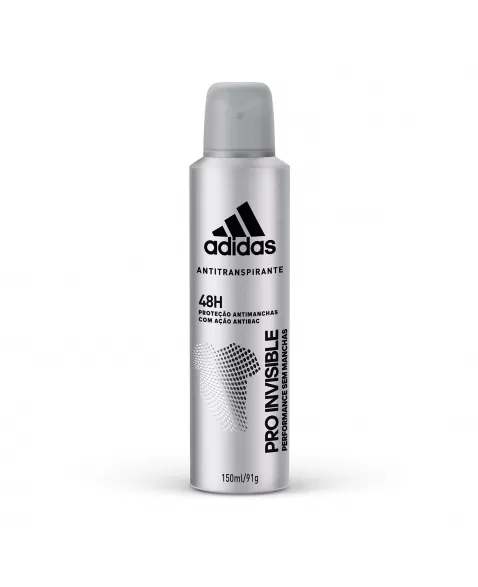 Desodorante Aerossol Antitranspirante Adidas Masculino Pro Invisible 150Ml