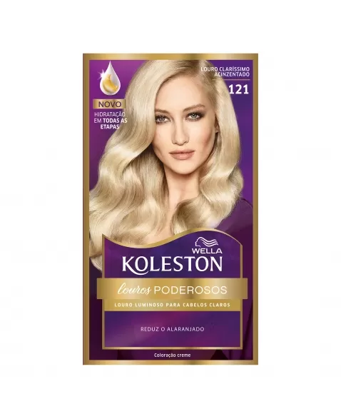 Tinta De Cabelo Koleston Louro Claro Acinzentado 121