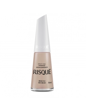 Esmalte Risqué Nude Cremoso Bege Eu Me Beija 8Ml - Caixa Com 6 Unidades Nu