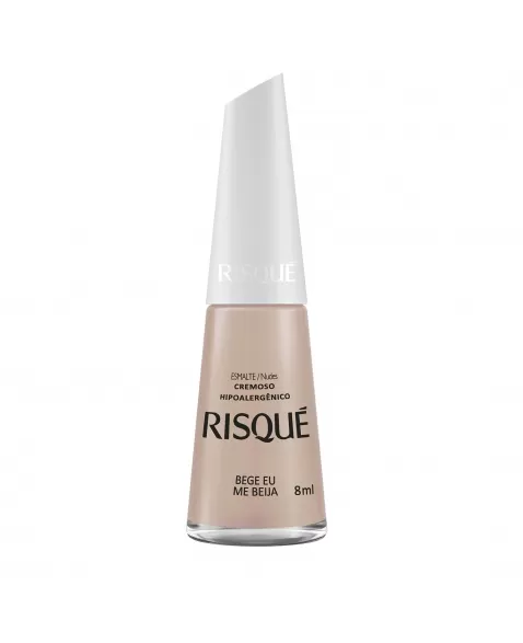 Esmalte Risqué Nude Cremoso Bege Eu Me Beija 8Ml - Caixa Com 6 Unidades Nu