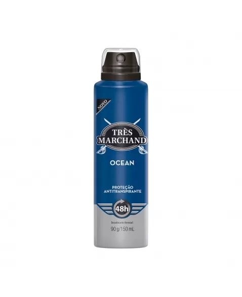 Desodorante Aerossol Très Marchand Masculino Ocean 150Ml