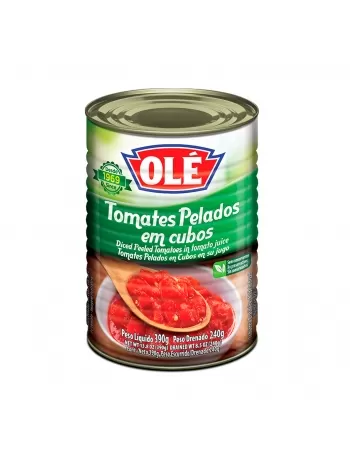 Tomates Pelados Cubos Em Lata Olé 240G