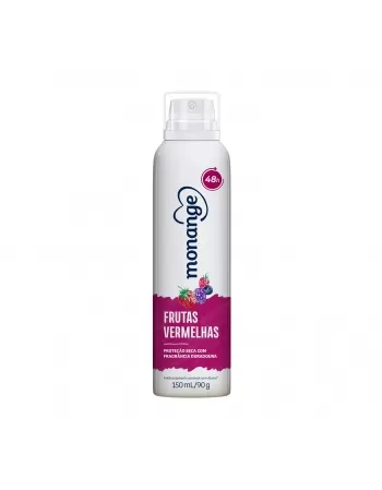 Desodorante Aerossol Antitranspirante Monange Feminino Frutas Vermelhas 150Ml