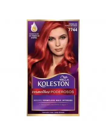 Tinta De Cabelo Koleston Vermelho Super Intenso 7744