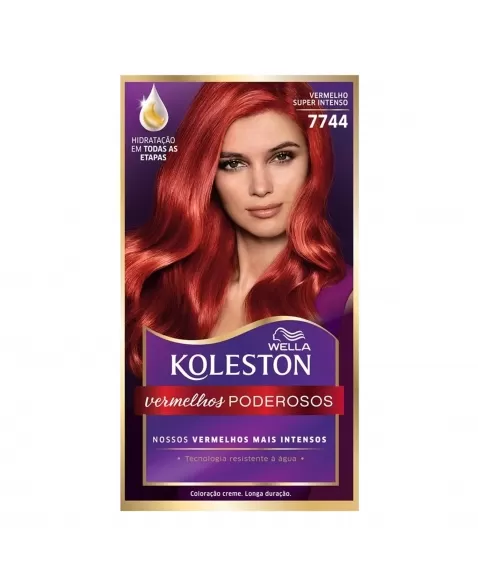 Tinta De Cabelo Koleston Vermelho Super Intenso 7744