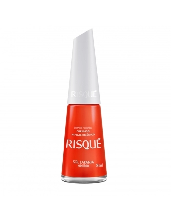 Esmalte Risqué Colorido Cremoso Sol Laranja Anima 8Ml - Caixa Com 6 Unidades Nu