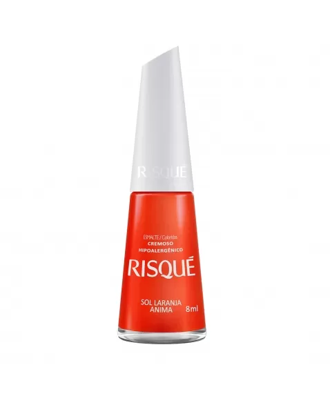 Esmalte Risqué Colorido Cremoso Sol Laranja Anima 8Ml - Caixa Com 6 Unidades Nu