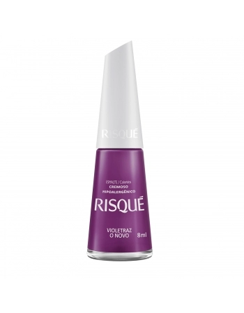 Esmalte Risqué Coloridos Cremoso Violetraz O Novo 8Ml - Caixa Com 6 Unidades Nu